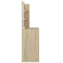 Tocador con LED color roble Sonoma 74,5x40x141 cm de vidaXL, Tocadores de baño - Ref: Foro24-808804, Precio: 84,94 €, Descuen...