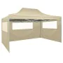 Faltzelt mit 3 cremefarbenen Wänden 3x4,5 m von vidaXL, Zelte und Pavillons - Ref: Foro24-44972, Preis: 160,93 €, Rabatt: %