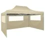 Folding tent with 3 cream walls 3x4.5 m by vidaXL, Tents and gazebos - Ref: Foro24-44972, Price: 167,32 €, Discount: %
