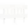White solid wood bed frame with headboard 140x200 cm by vidaXL, Beds and slatted bases - Ref: Foro24-3195157, Price: 128,67 €...