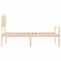Seniorenbett mit Massivholz-Kopfteil 90x200 cm von vidaXL, Betten und Lattenroste - Ref: Foro24-3195531, Preis: 125,08 €, Rab...