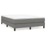 Estructura de cama de tela gris oscuro 140x190 cm de vidaXL, Camas y somieres - Ref: Foro24-3120509, Precio: 106,66 €, Descue...
