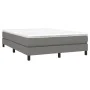 Estructura de cama de tela gris oscuro 140x190 cm de vidaXL, Camas y somieres - Ref: Foro24-3120509, Precio: 106,66 €, Descue...