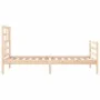 Bettgestell mit Massivholzkopfteil 100x200 cm von vidaXL, Betten und Lattenroste - Ref: Foro24-3194886, Preis: 106,37 €, Raba...