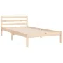 Bettgestell mit Massivholzkopfteil 100x200 cm von vidaXL, Betten und Lattenroste - Ref: Foro24-3194886, Preis: 106,37 €, Raba...