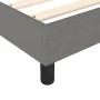 Estructura de cama de tela gris oscuro 140x190 cm de vidaXL, Camas y somieres - Ref: Foro24-3120509, Precio: 106,66 €, Descue...