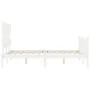Estructura de cama con cabecero madera maciza blanco 140x200 cm de vidaXL, Camas y somieres - Ref: Foro24-3193337, Precio: 12...