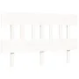 White solid wood bed frame with headboard 140x200 cm by vidaXL, Beds and slatted bases - Ref: Foro24-3193337, Price: 128,51 €...
