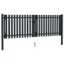 Doppeltes Zauntor aus anthrazitgrauem Stahl, 306 x 175 cm von vidaXL, Gartentore - Ref: Foro24-146352, Preis: 441,88 €, Rabat...