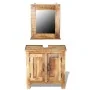 Bathroom furniture with solid mango wood mirror by vidaXL, Bathroom furniture - Ref: Foro24-243462, Price: 297,32 €, Discount: %