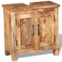 Badezimmermöbel mit Spiegel aus massivem Mangoholz von vidaXL, Badezimmermöbel - Ref: Foro24-243462, Preis: 291,62 €, Rabatt: %