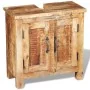 Badezimmermöbel mit Spiegel aus massivem Mangoholz von vidaXL, Badezimmermöbel - Ref: Foro24-243462, Preis: 291,62 €, Rabatt: %