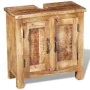 Badezimmermöbel mit Spiegel aus massivem Mangoholz von vidaXL, Badezimmermöbel - Ref: Foro24-243462, Preis: 291,62 €, Rabatt: %