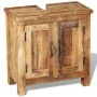 Badezimmermöbel mit Spiegel aus massivem Mangoholz von vidaXL, Badezimmermöbel - Ref: Foro24-243462, Preis: 291,62 €, Rabatt: %