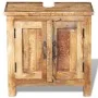 Badezimmermöbel mit Spiegel aus massivem Mangoholz von vidaXL, Badezimmermöbel - Ref: Foro24-243462, Preis: 291,62 €, Rabatt: %
