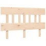 Estructura de cama con cabecero madera maciza 120x200 cm de vidaXL, Camas y somieres - Ref: Foro24-3195151, Precio: 110,05 €,...