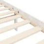 White solid wood bed frame with headboard 120x200 cm by vidaXL, Beds and slatted bases - Ref: Foro24-3193462, Price: 123,03 €...