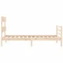 Bed frame with solid wood headboard 90x200 cm by vidaXL, Beds and slatted bases - Ref: Foro24-3195076, Price: 86,16 €, Discou...