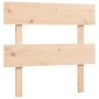 Estructura de cama con cabecero madera maciza 90x200 cm de vidaXL, Camas y somieres - Ref: Foro24-3195076, Precio: 86,16 €, D...