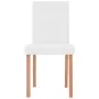 7-piece oak dining set with artificial leather in cream color by vidaXL, Furniture sets for kitchens and dining rooms - Ref: ...