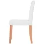 7-piece oak dining set with artificial leather in cream color by vidaXL, Furniture sets for kitchens and dining rooms - Ref: ...