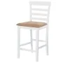Bar table and 4 white wood bar stools by vidaXL, Furniture sets for kitchens and dining rooms - Ref: Foro24-271832, Price: 42...