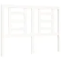 White solid wood bed frame with headboard 120x200 cm by vidaXL, Beds and slatted bases - Ref: Foro24-3194697, Price: 124,12 €...