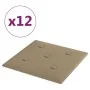 Wandpaneele 12 Stück Cappuccino-Kunstleder 30x30 cm 1,08 m² von vidaXL, Wandverkleidung - Ref: Foro24-343978, Preis: 32,15 €,...