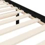 Bed frame with black solid wood headboard 200x200 cm by vidaXL, Beds and slatted bases - Ref: Foro24-3193815, Price: 169,78 €...