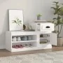 Weißer Schuhschrank aus Sperrholz, 100 x 42 x 60 cm von vidaXL, Schuhregale und Schuhorganisatoren - Ref: Foro24-816416, Prei...