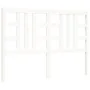 Estructura de cama matrimonio con cabecero madera maciza blanco de vidaXL, Camas y somieres - Ref: Foro24-3193927, Precio: 14...