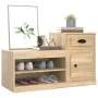 Schuhregal aus Sonoma-Eichensperrholz, 100 x 42 x 60 cm von vidaXL, Schuhregale und Schuhorganisatoren - Ref: Foro24-816419, ...
