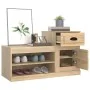 Schuhregal aus Sonoma-Eichensperrholz, 100 x 42 x 60 cm von vidaXL, Schuhregale und Schuhorganisatoren - Ref: Foro24-816419, ...