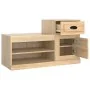 Schuhregal aus Sonoma-Eichensperrholz, 100 x 42 x 60 cm von vidaXL, Schuhregale und Schuhorganisatoren - Ref: Foro24-816419, ...