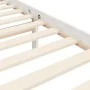 White solid wood bed frame with headboard 200x200cm by vidaXL, Beds and slatted bases - Ref: Foro24-3194917, Price: 152,65 €,...