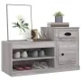 Shoe cabinet made of gray Sonoma plywood 100x42x60 cm by vidaXL, Shoe racks and shoe organizers - Ref: Foro24-816422, Price: ...
