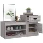 Shoe cabinet made of gray Sonoma plywood 100x42x60 cm by vidaXL, Shoe racks and shoe organizers - Ref: Foro24-816422, Price: ...