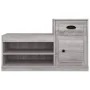Shoe cabinet made of gray Sonoma plywood 100x42x60 cm by vidaXL, Shoe racks and shoe organizers - Ref: Foro24-816422, Price: ...
