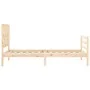 Estructura de cama con cabecero madera maciza 90x200 cm de vidaXL, Camas y somieres - Ref: Foro24-3194101, Precio: 97,78 €, D...