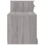 Shoe cabinet made of gray Sonoma plywood 100x42x60 cm by vidaXL, Shoe racks and shoe organizers - Ref: Foro24-816422, Price: ...