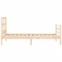 Estructura de cama con cabecero madera maciza 90x200 cm de vidaXL, Camas y somieres - Ref: Foro24-3194816, Precio: 90,05 €, D...