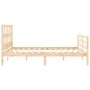 Bettgestell mit Massivholzkopfteil 160x200 cm von vidaXL, Betten und Lattenroste - Ref: Foro24-3194841, Preis: 138,07 €, Raba...