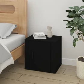 Black nightstand 50x39x47 cm by vidaXL, Lockers and storage cabinets - Ref: Foro24-816690, Price: 35,70 €, Discount: %