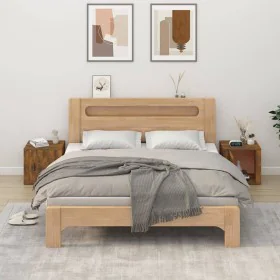 Nightstands 2 units smoked oak color 50x39x47 cm by vidaXL, Lockers and storage cabinets - Ref: Foro24-816699, Price: 66,45 €...