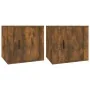 Nightstands 2 units smoked oak color 50x39x47 cm by vidaXL, Lockers and storage cabinets - Ref: Foro24-816699, Price: 66,44 €...