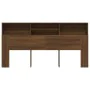 Oak brown headboard cabinet 200x19x103.5 cm by vidaXL, Headboards and footboards - Ref: Foro24-817260, Price: 89,01 €, Discou...