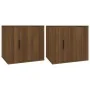 Nightstands 2 units brown oak color 50x39x47 cm by vidaXL, Lockers and storage cabinets - Ref: Foro24-816703, Price: 50,60 €,...