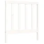 White solid wood bed frame with headboard 90x200 cm by vidaXL, Beds and slatted bases - Ref: Foro24-3193777, Price: 95,84 €, ...