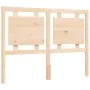 Bed frame with solid wood headboard 120x200 cm by vidaXL, Beds and slatted bases - Ref: Foro24-3194046, Price: 118,39 €, Disc...