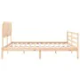 Estructura de cama con cabecero madera maciza 200x200 cm de vidaXL, Camas y somieres - Ref: Foro24-3195306, Precio: 145,35 €,...